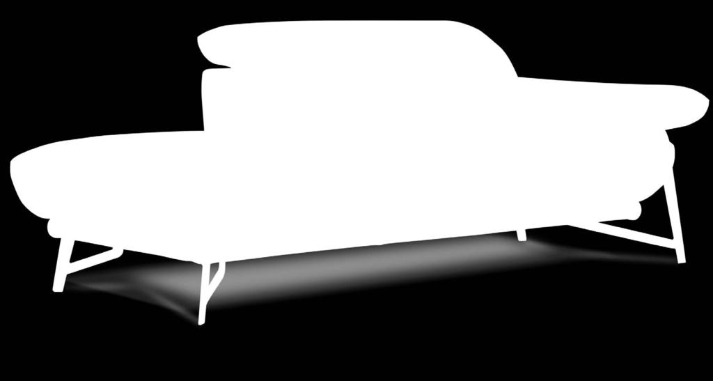 2 Seater Maxi and Sofa Chaise Longue- Covering in Carezza 336.