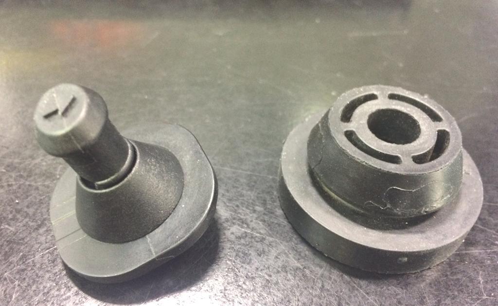 (Optional) Remove rubber bushing from plastic