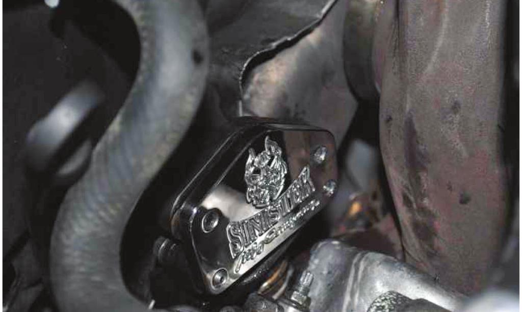Be sure to save the exhaust gasket for installation of the block off plate.