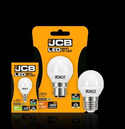 PRICES FROM 68p PRICES FROM 68p CANDLE GOLF Short Code CAP Lumen Colour Temp Wattage Pack Price JCB LED Candle S10976 B22 250lm 3000K 3W (Eq25W) Box 0.68 S10977 E14 250lm 3000K 3W (Eq25W) Box 0.
