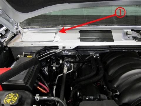 Note: The plenum cover cap (1) must be removed and resealed to perform this