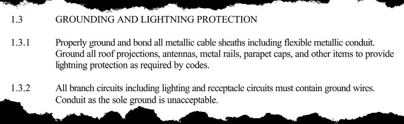 It also mandates installation of a copper grounding conductor, irrespective of the conduit, which is a CDA recommended practice (3b).