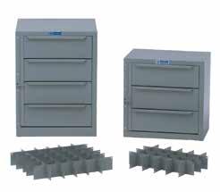 Drawer Modules Express / Savana / Exclusive HEAVY DUTY GLIDES! LATCHED LATCHED OPEN OPEN. deep drawers come with ABS divided and removable trays perfect for small parts.