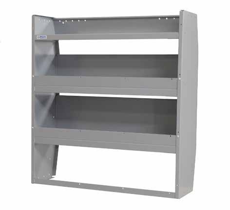 Create customized shelving modules with drawer component shelves.
