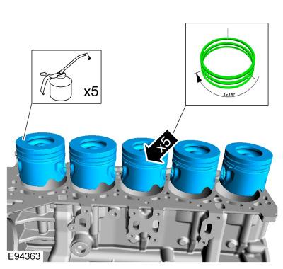 Refer to: Piston (303-01C Engine - 3.2L Duratorq-TDCi (148kW/200PS) - Puma, Disassembly and Assembly of Subassemblies). 13.