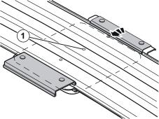 22A Point - applies to cars without a sun roof Installing roof member brackets Illustration A Use suitable blocks or similar to make space between roof and headlining.