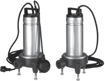Submersible Electric Pumps for drainage of dirty water equipped with grinder system DOMO GRI Series The DOMO GRI series electric pumps are equipped with an extremely efficient and highly reliable