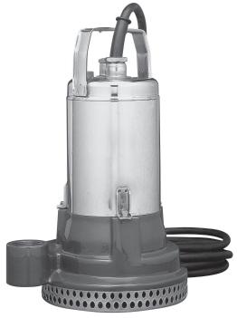 Submersible Electric Pumps for drainage of clean and slightly dirty water Drainage pumps with up to 22 metres head and up to 280 l/min (16,8 m 3 /h) delivery.