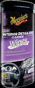 QUIK INTERIOR DETAILER SPRAY & WIPES Safely cleans & enhances all interior surfaces.
