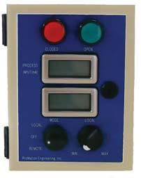 The LCS s can be confi gured in a wide range of options from Mode Select and On/Off switches to units indicating proportional signals, valve position, power on, valve open and valve closed.