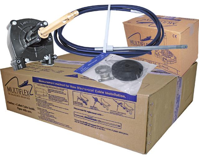 18 - Steering - Cables & Boxed Kits Multiflex Boxed Steering Kits - Planetary Gear Helm Cable steering kits packaged complete in a display box.