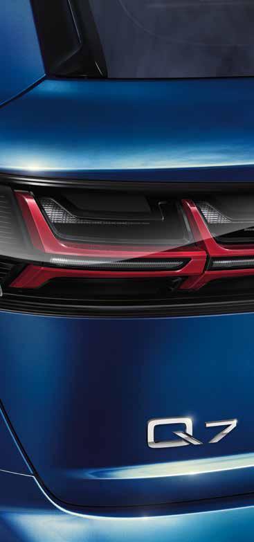 Roof edge spoiler* With integrated brake light, supports a high level of
