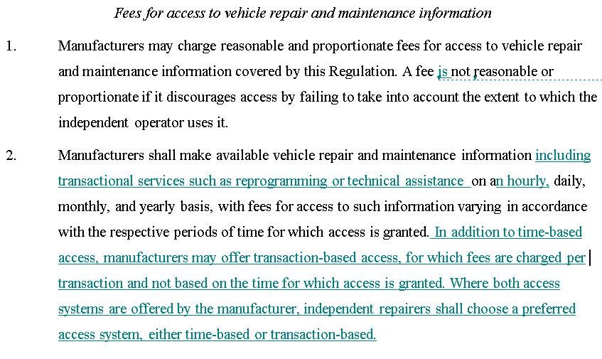 8. Repair and Maintenance information (RMI):