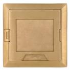 1 785991-04815 665-CST-SWR-BRS Solid brass cover with recess for floor covering, 665 series