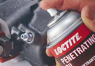 Loctite Penetrating Oil Heavy-duty penetrant for rusted and frozen assemblies. Works quickly to penetrate and loosen rust, tar, grease, dirt, carbon deposits and corrosion from metal parts.