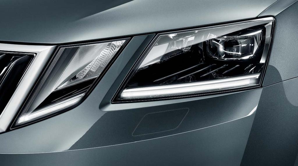 MUSIC TO THE EYES Every detail on the OCTAVIA is a play between timeless aesthetics and modern technology,