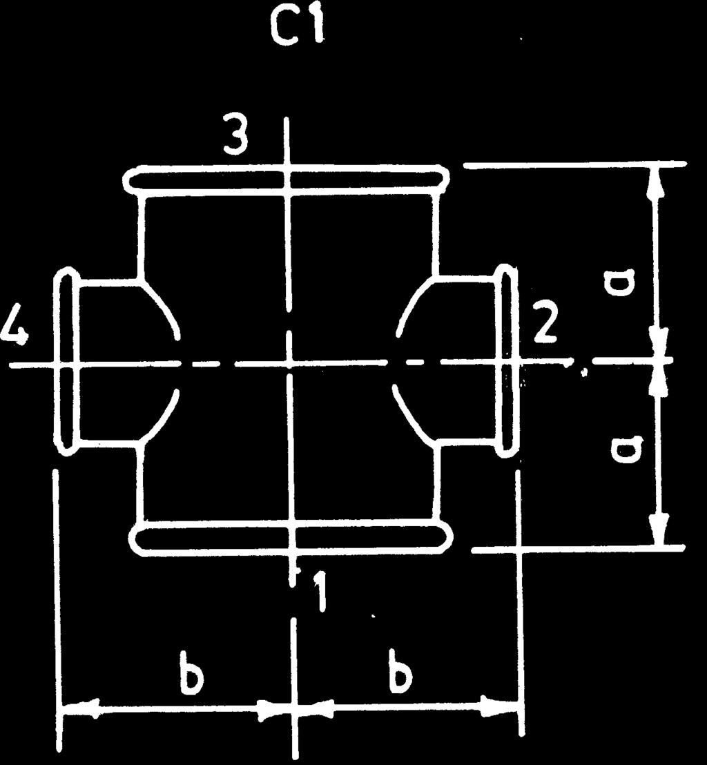 SECTION 4 CROSSES Table 15 Size Designation, Dimensions and Mass of Crosses C1 Size Designation Dimensions Nominal Mass C1 (kg/100 Pieces) a (1) (2) (3) ¼ 21 8.8 3 / 8 25 10.2 ½ 28 14.5 ¾ 33 22.