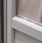 with glazing infills up to 42 mm The fixed sections shared by both types of opening frames can accommodate glazing up to 42 mm
