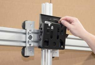 Secure mount to rail by tightening anchors using Allen wrench [Fig. 11].
