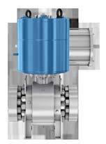 Spring-return actuators Size comparison equivalent scotch yoke actuator on 8-in 2,500-psi ball