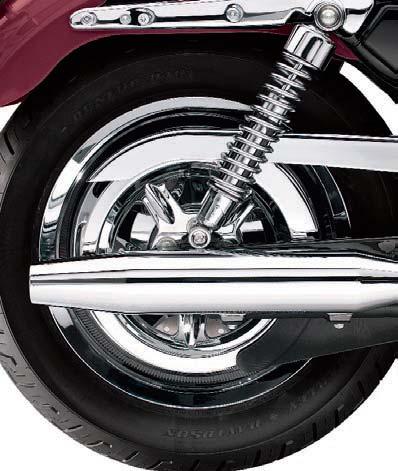 chrome sprocket at a fraction of the cost. The raised ribs mimic the look of a billet sprocket.
