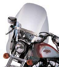Sportster 59 Windshields B. DETACHABLE SUPER SPORT WINDSHIELD Super is an apt description for this do-it-all shield. Detachable convenience. Harley-Davidson sport styling.