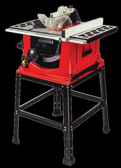10 inch Table Saw Model No. TS4001 Powerful 13 A motor 120 V ~ 60 Hz 13 A Cast aluminum work table 5700 rpm Max. cutting height: at 90 : 2-7/8 in. (73 mm) at 45 : 2-5/8 in.