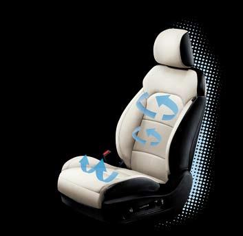 Innovative technologies applied to the driver and passenger seats make even the