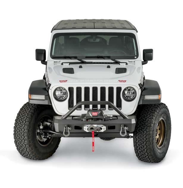 ELITE FRONT BUMPERS FOR THE JL WRANGLER Bumpers are available with or without integrated grille guard tube (bar is welded on) Optional lower bumper skid cover is sold separately (PN 101445) Full