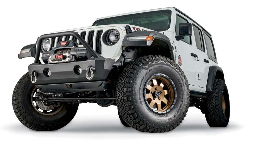 Full-Width Crawler Bumper Without Grille Guard Tube 102510 JL & JK Stubby