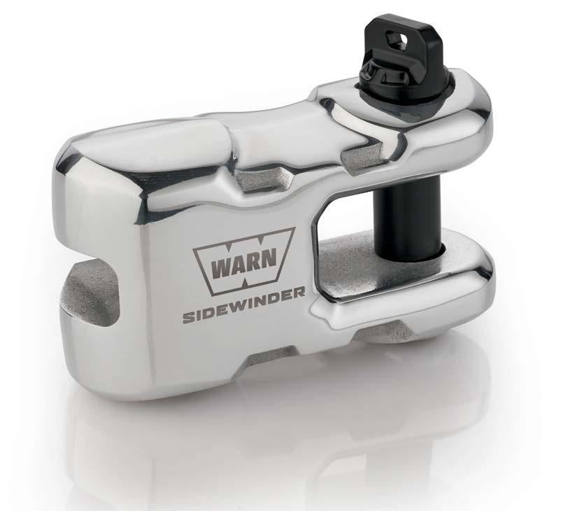 Ultra-durable forged billet aluminum construction for the ultimate in reliability. EPIC SIDEWINDER REPLACES HOOK AND SHACKLE FOR FAST, EASY, MORE DIRECT LINKAGE TO RECOVERY POINTS.