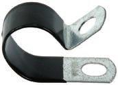 SUPPORT CLAMPS G6 Support Clamps are galvanized steel dipped in vinyl to prevent chafing. They feature a 3/4" wide strap and 13/32" bolt hole.