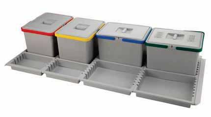020 600 12+12 Grey 1 220 510/530 460/490 drawer wastebin