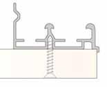 upper sliding profile for screw fixing Code Length Finishing Box sd036.001.023 2000 Aluminium 20 sd036.001.025 3000 Aluminium 20 sd036.