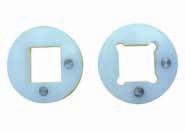 Square Plastic (UHMW) Locking Collar Round Plastic Locking Collar (UHMW) is suitable for 8 teeth sprockets, and larger. The shaft must be dismantled in order to assemble this locking collar.