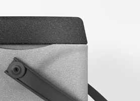 product. The KÄNGABOXTrip scores in the form of an attractive design in 10 trendy colours, a tightlyclosing lid, stable carry strap and rounded corners.