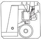 2) then use Allen Key to fasten screw (No. 1) to attach axle pin (No. 2). 3.3 Put screw and nut at the end of roller chain (No.