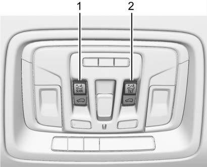 If equipped, detach the sun visor from the center mount to pivot to the side window or to extend along the rod.