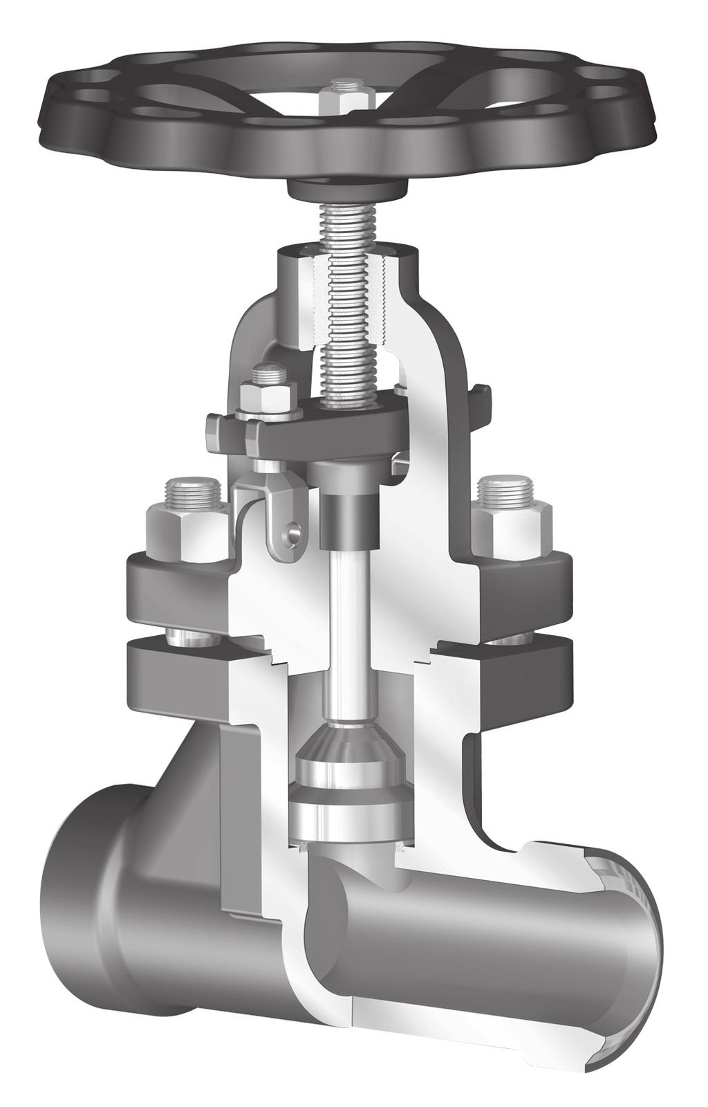 Stuffing box valve Stop valve with gland seal - metallic sealing ARI-STOBU - Straight