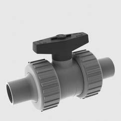 Ball valve C 100 multipart, high k v value, high stability Advantage optimised kv value for all s, the internal ball diameter is constructively adapted to the internal pipe diameter exchangeable ball