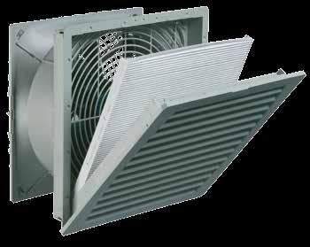 Reduced energy consumption More air, less power consumption NEMA TYPE protection Closed frame prevents unfiltered