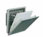 Filterfans PF 42500 Airflow rate up to 94 CFM, Cut-out dimensions: 223 x 223 mm 42,500 h 2.6 lb 43 db (A) 17 W 9.92 x 9.92 x 4.05 in (UL 50) (PF + PFA 40.