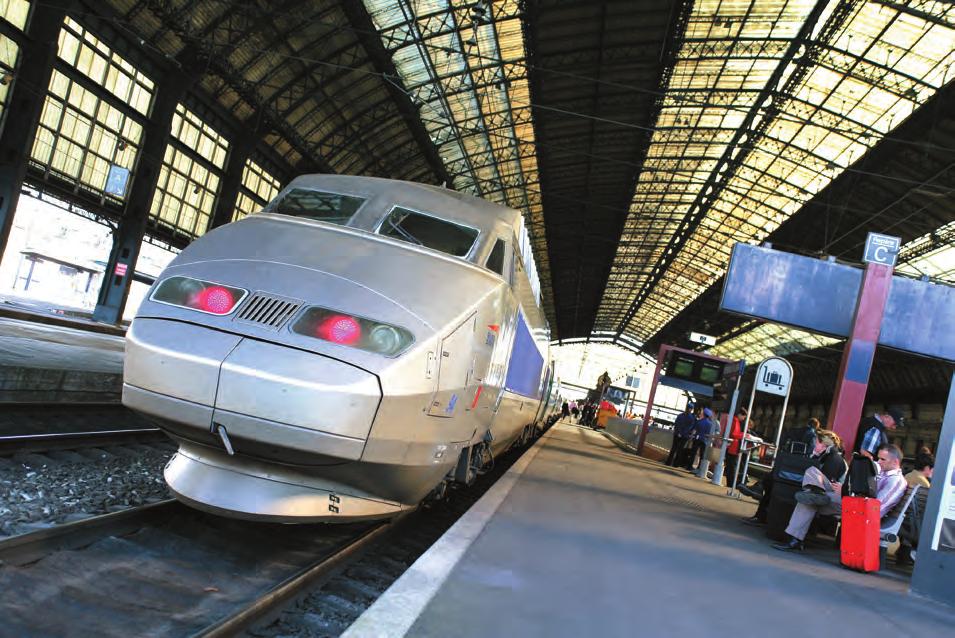 TGV - Alstom TGV is a high speed train, with commercial operation speed up to 320 km/h.