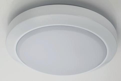 Stratus 8W Surface Luminaire White or chrome bezel, opal diffuser 8W 520 lumens Colour