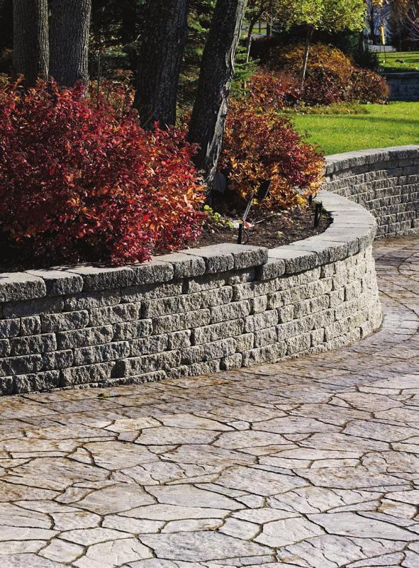 - 90-2018 LANDSCAPE PRODUCTS / WALLS - 91 - HERITAGE COLLECTION HERITAGE COLLECTION Range Laurentia Grey Grey PISA SYSTEM* CELTIK WALL PISA SYSTEM, Grey Range Savannah Beige Range Oxford Charcoal
