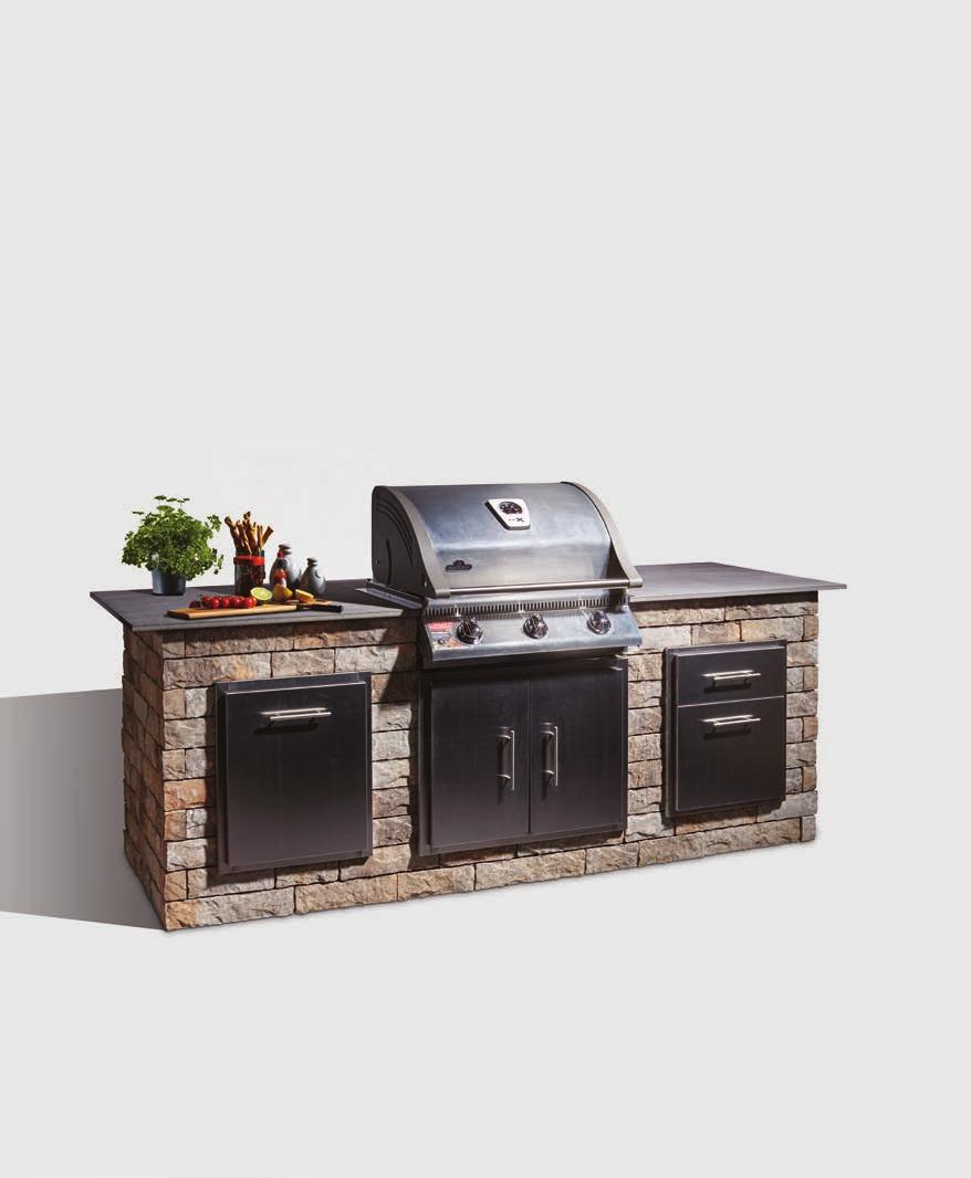 - 112-2018 LANDSCAPE PRODUCTS / OUTDOOR LIVING - 113 - TANDEM SYSTEM PERMACON OFFERS YOU A TURNKEY TANDEM BBQ ISLAND!