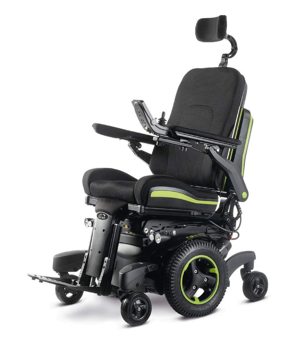 QM-710 SEDEO ERGO The QM-710 Sedeo Ergo featuring Spidertrac 2.0 suspension, redefines powered wheelchair technology, inside and out.