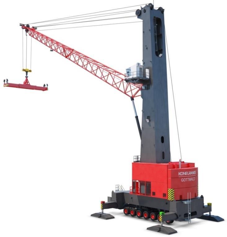 THE MOBILE HARBOR CRANE A SPECIAL CASE Characteristics Self-contained (independent) Self-propelled (on-board power supply) Rubber-tired Multi-purpose Key