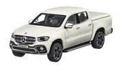 For safety reasons, Mercedes-Benz recommends only using accessories which have been approved for use with the Mercedes-Benz X-Class. The maximum load of the roof rails is 330 lb (150 kg).