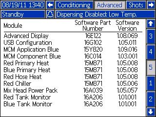 Appendix B - ADM Setup Screens Overview Advanced Screen 5 Numbers shown are for reference only and may be different on your system. This screen displays software information.